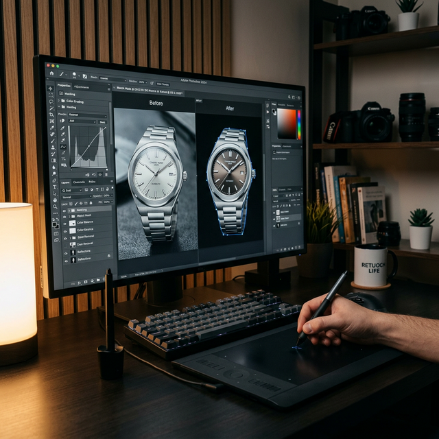 Ürün fotoğrafı retouching düzenleme